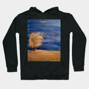 A lonely tree in the desert Hoodie